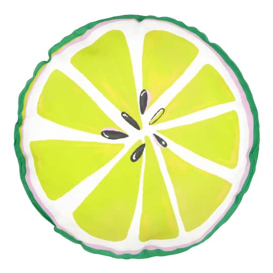 Lime Round Outdoor Throw Pillow by Ashland&#xAE;